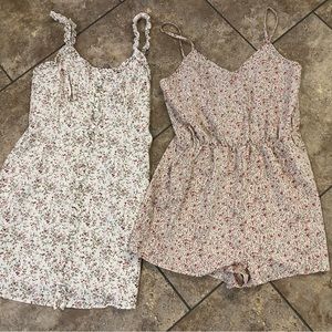 One short, set jumpsuit, and one sundress